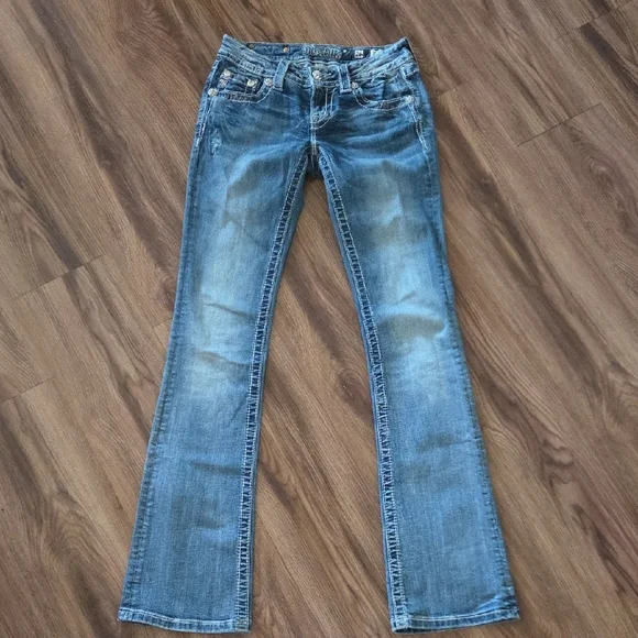 Miss Me Denim Boot Cut Jeans Size 26 - Picture 6 of 8
